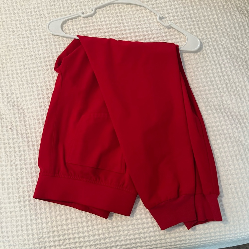 FIGS Red Scrub Jogger Pants